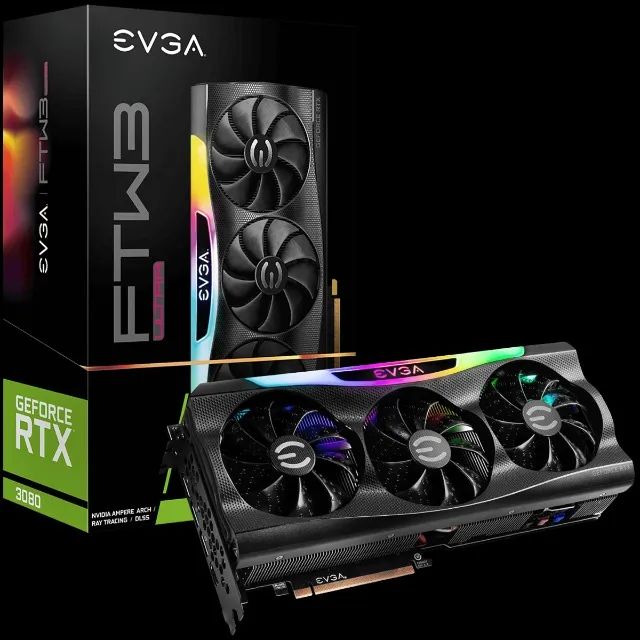 RTX 3080 10GB EVGA FTW3 Ultra - Top de Linha | Impecável | Alto