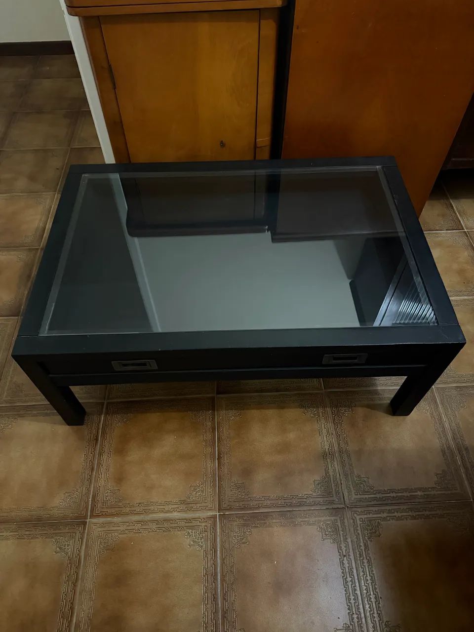 Mesa de Centro Expositora com Vidro Tok Stok Armazém  - Foto 3