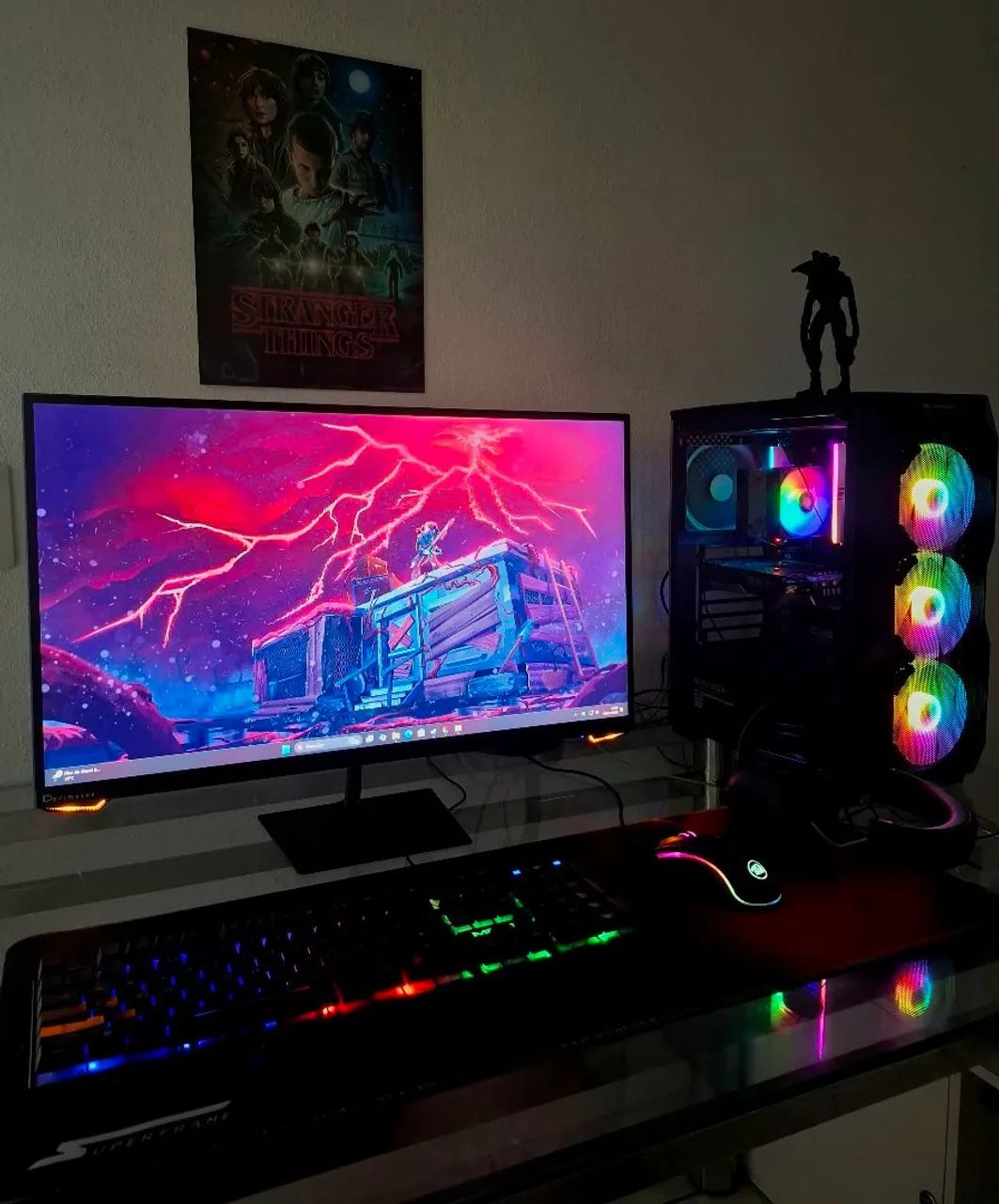 SETUP GAMER COMPLETO(32 GB DDR4, 1 TB SSD, MONITOR 27" 165 HZ , GTX 1060)