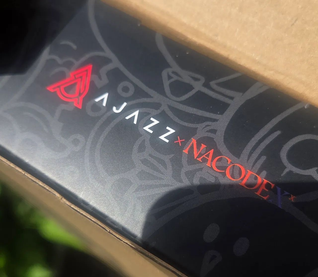 Mouse gamer sem fio top Ajazz x Nacodex (Lacrado, Pixart 24k dpi, Dock USB RGB) Mousepad - Foto 5