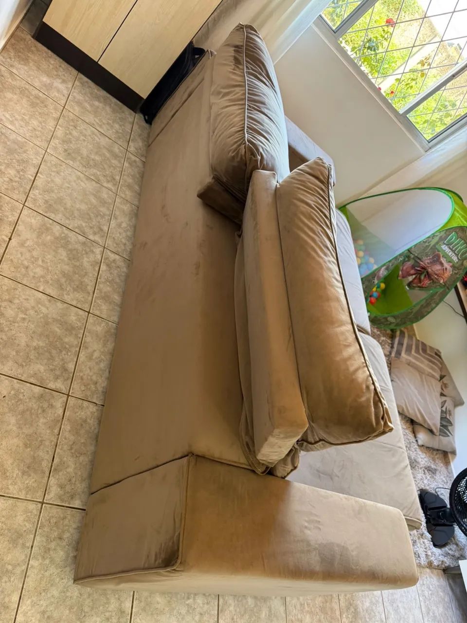 Sofá retrátil marrom  - Foto 3