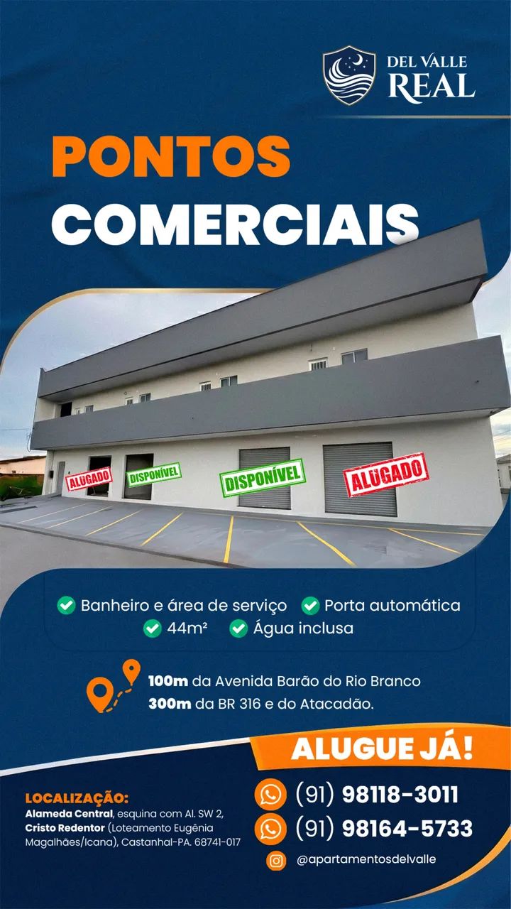 Aluguel de PONTOS COMERCIAIS | CASTANHAL-PA