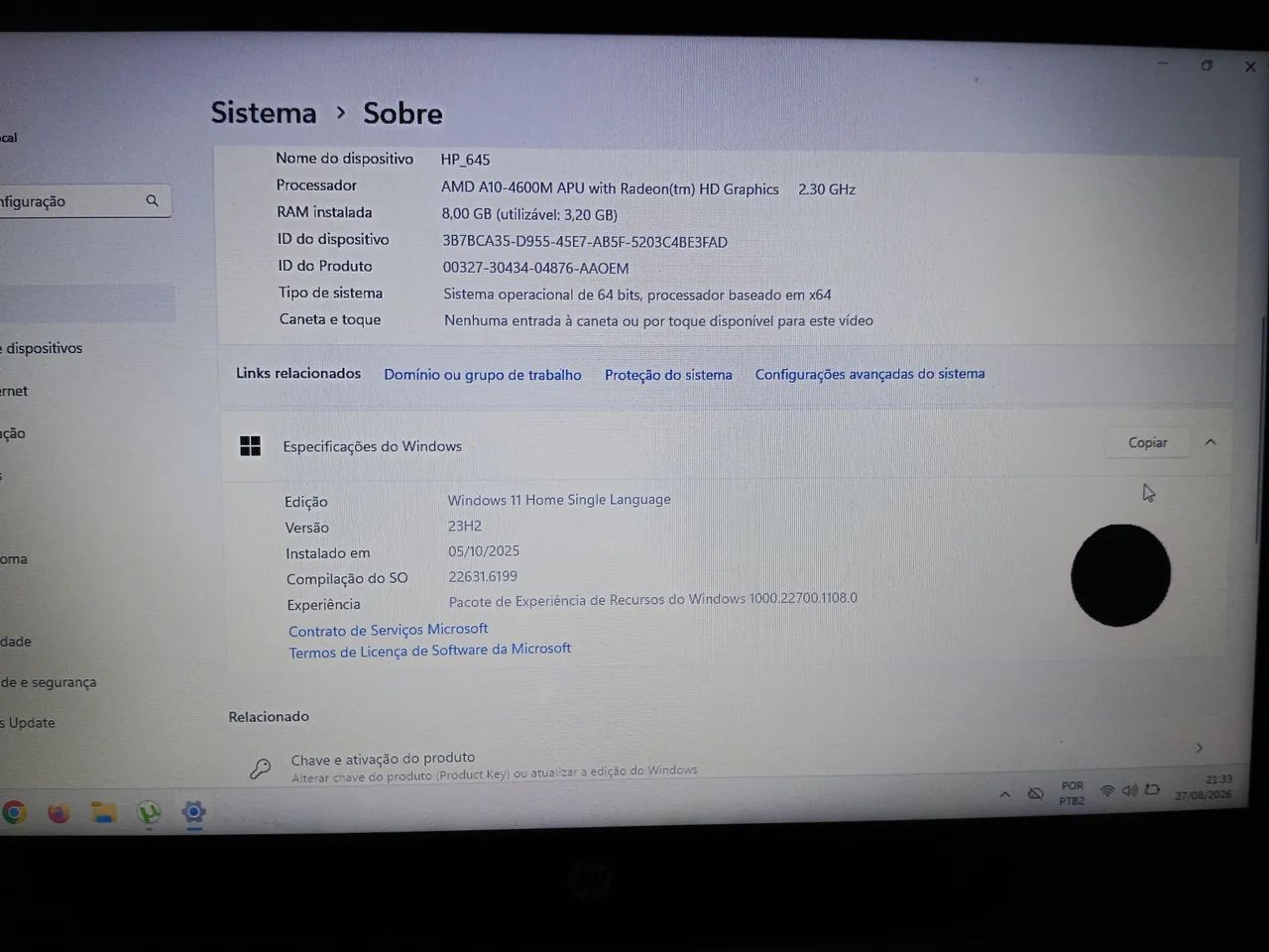 Notebook HP Probook 645 - funciona tudo! - Foto 4