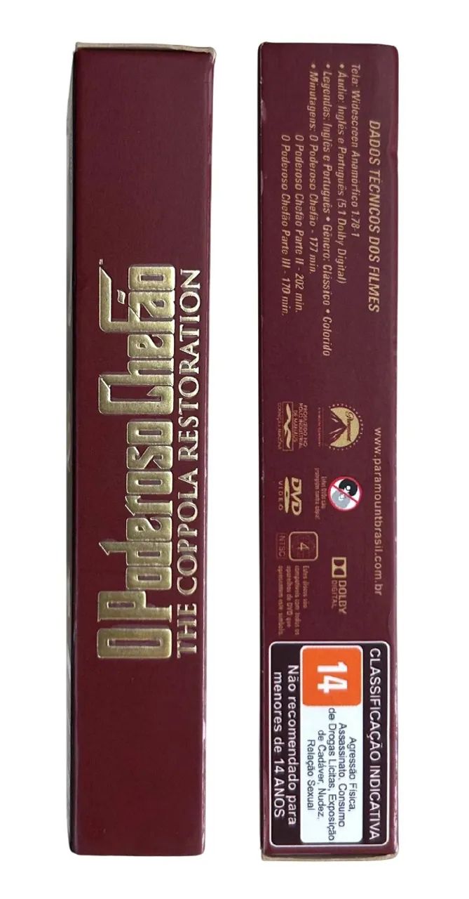 O Poderoso Chefão Trilogia (Box slim 3 DVDs) - Foto 3