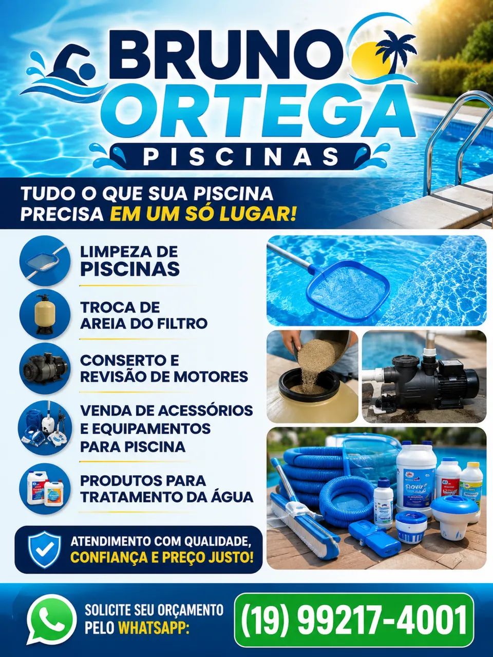 Limpeza e manutenção piscina