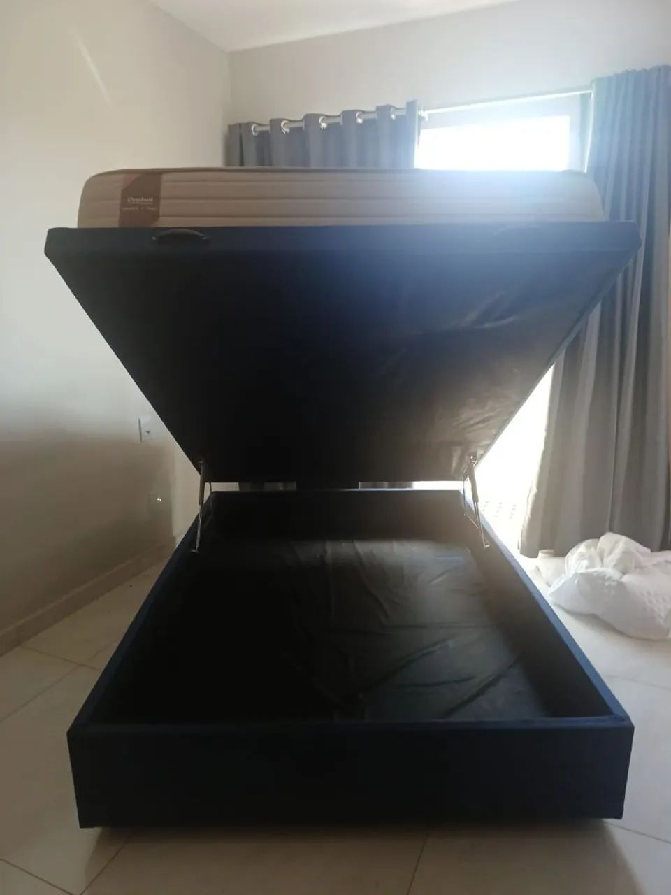 Cama casal box com baú + colchão Probel - Foto 3