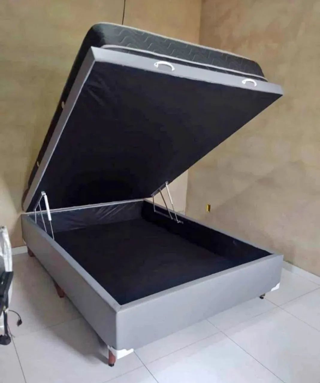 BASE BAU + COLCHÃO D33 NOVO FRETE GRÁTIS 