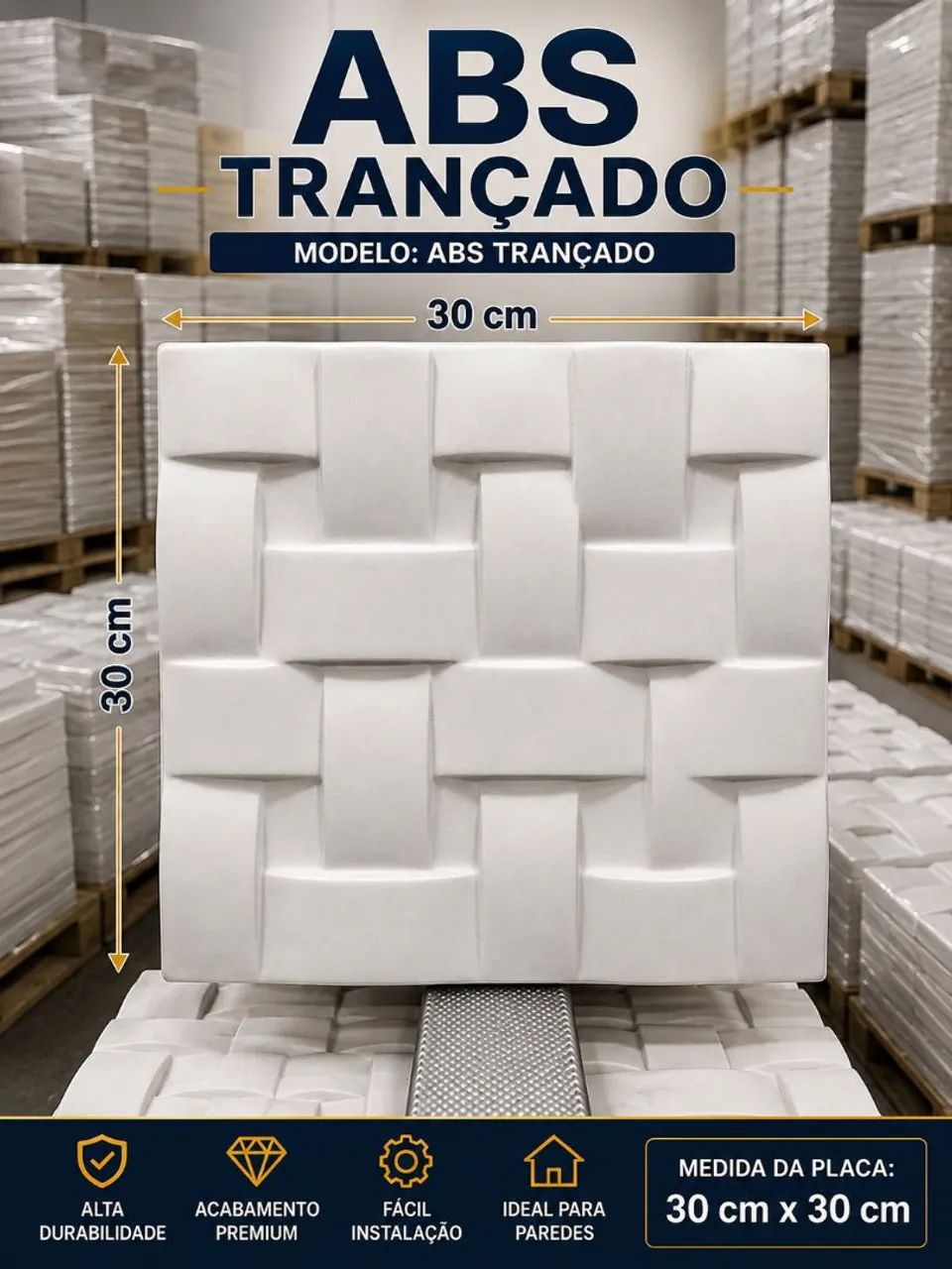 Placas 3D de gesso  - Foto 2