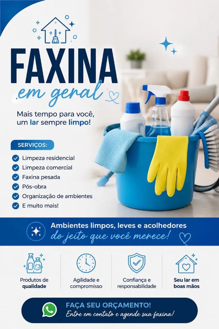 FAXINA E LIMPEZA EM GERAL