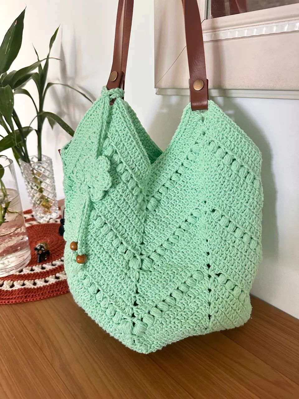 Bolsa de crochê  - Foto 5