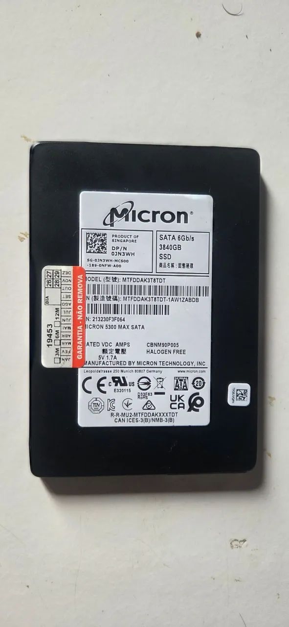 SSD 3tb SATA Micron  3,5 TERA