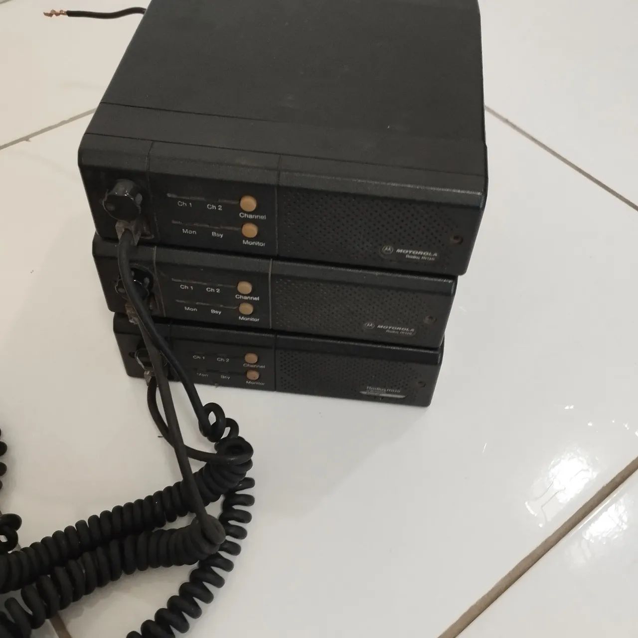 3 Rádios Comunicadores Motorola VHF M120 M130 usados NO ESTADO LEIA