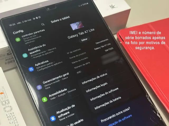 Tablet Samsung Galaxy Tab A7 Lite 8.7 (Usado) - Tela Trincada - Foto 4