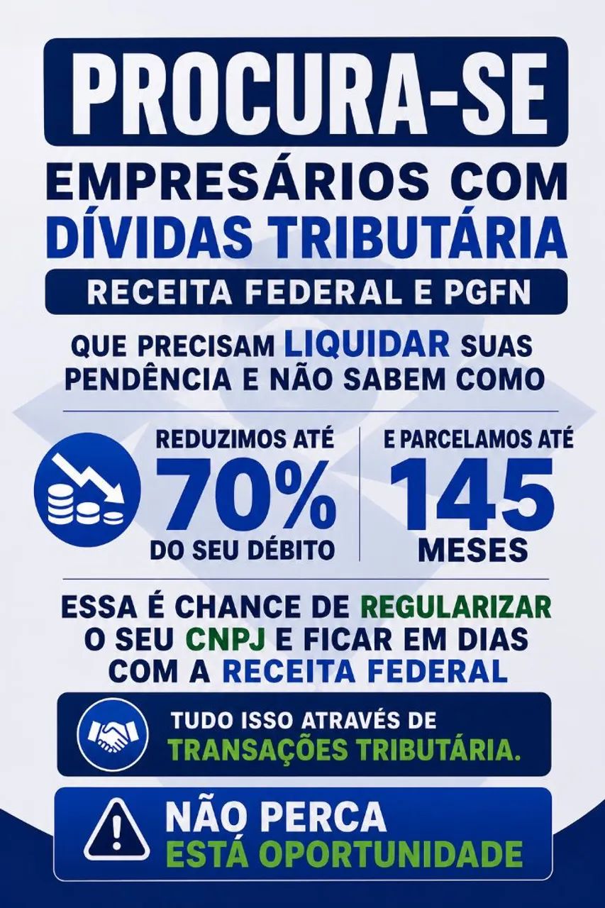 Transação Tributária ( Receita Federal e PGFN)