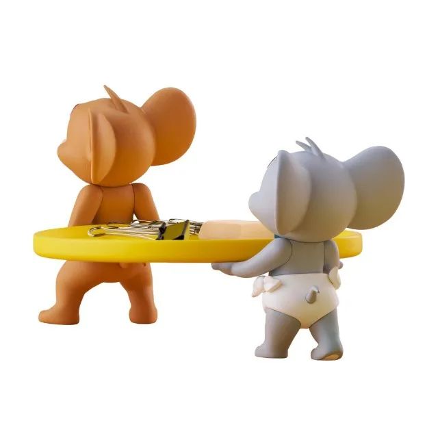 Banpresto Tom E Jerry Fig Life! Jerry E Tuffy Porta Treco