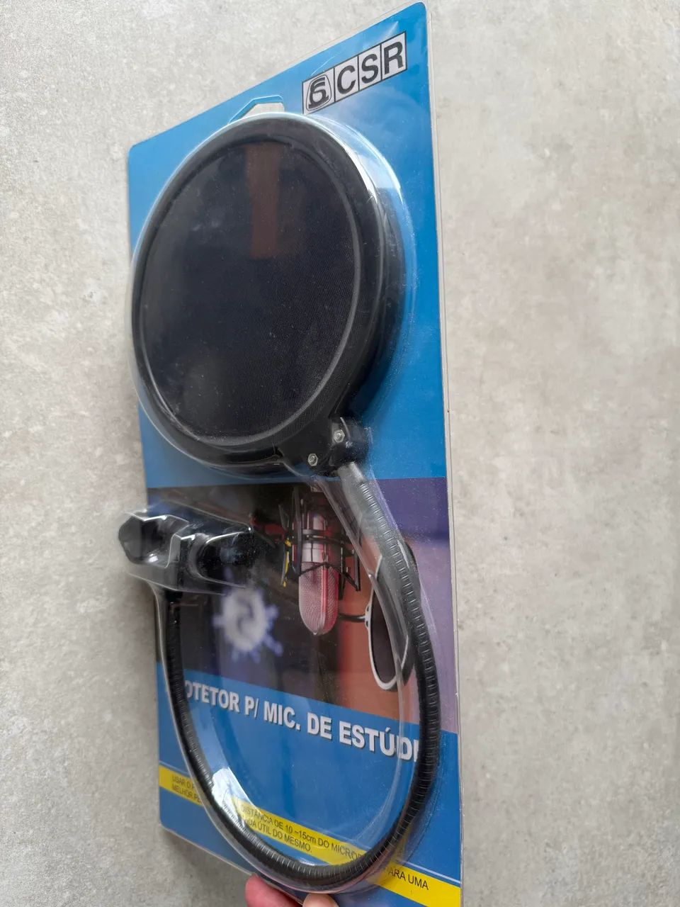 Protetor Pop Filter Para Microfone de Estúdio 100A - CSR - Novo - Foto 4