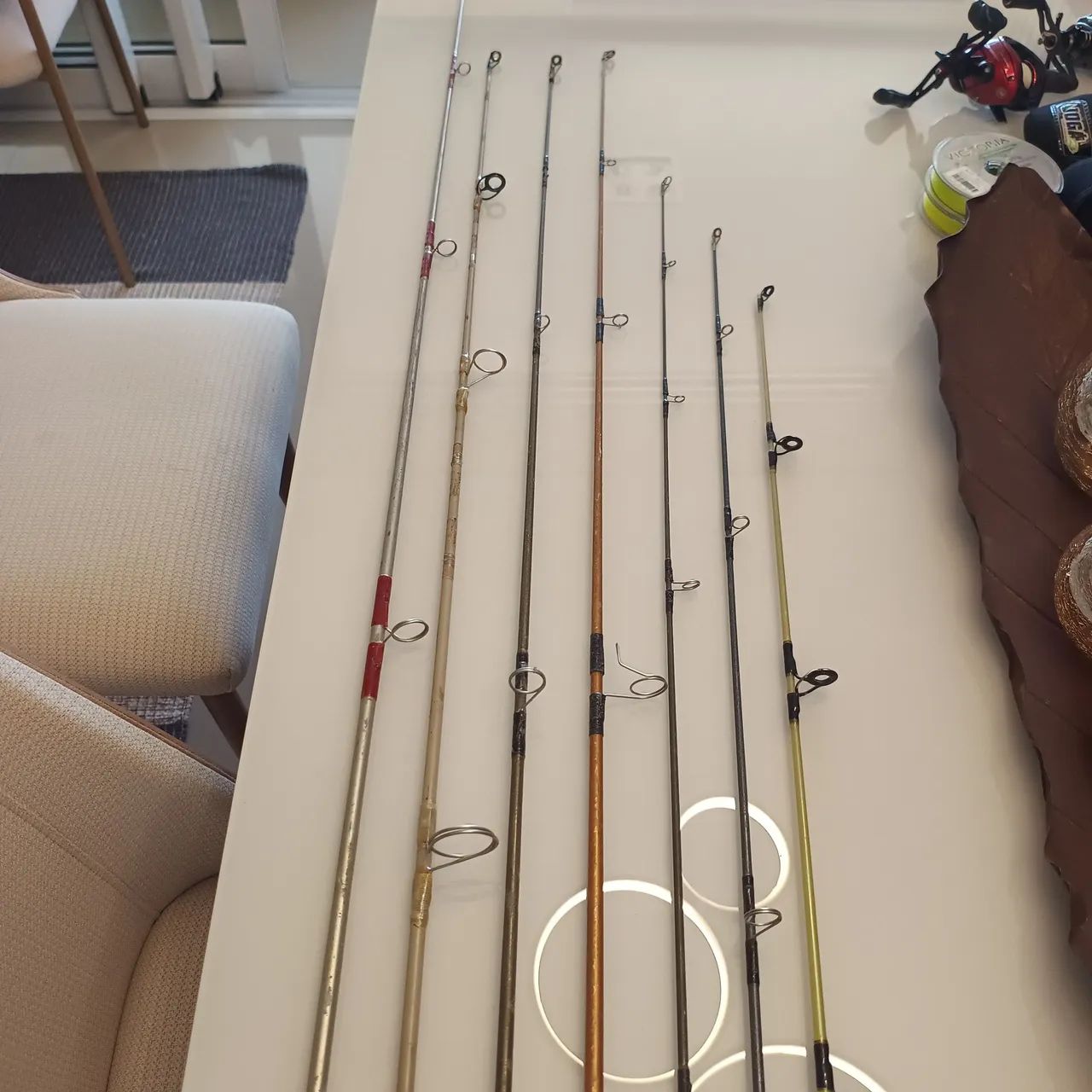 Varas de pesca molinetes usadas - Foto 2