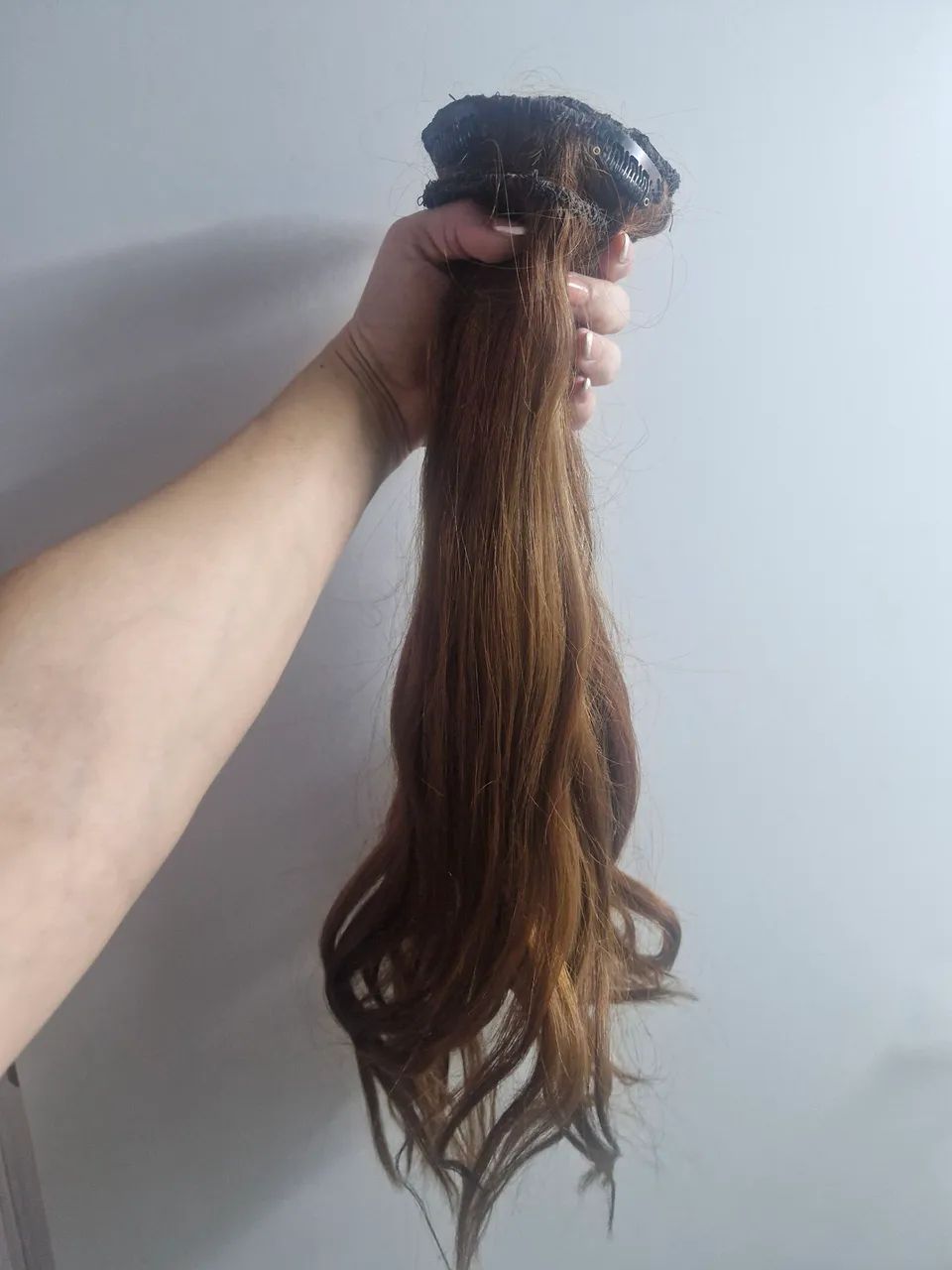 Cabelo humano tic tac ruivo