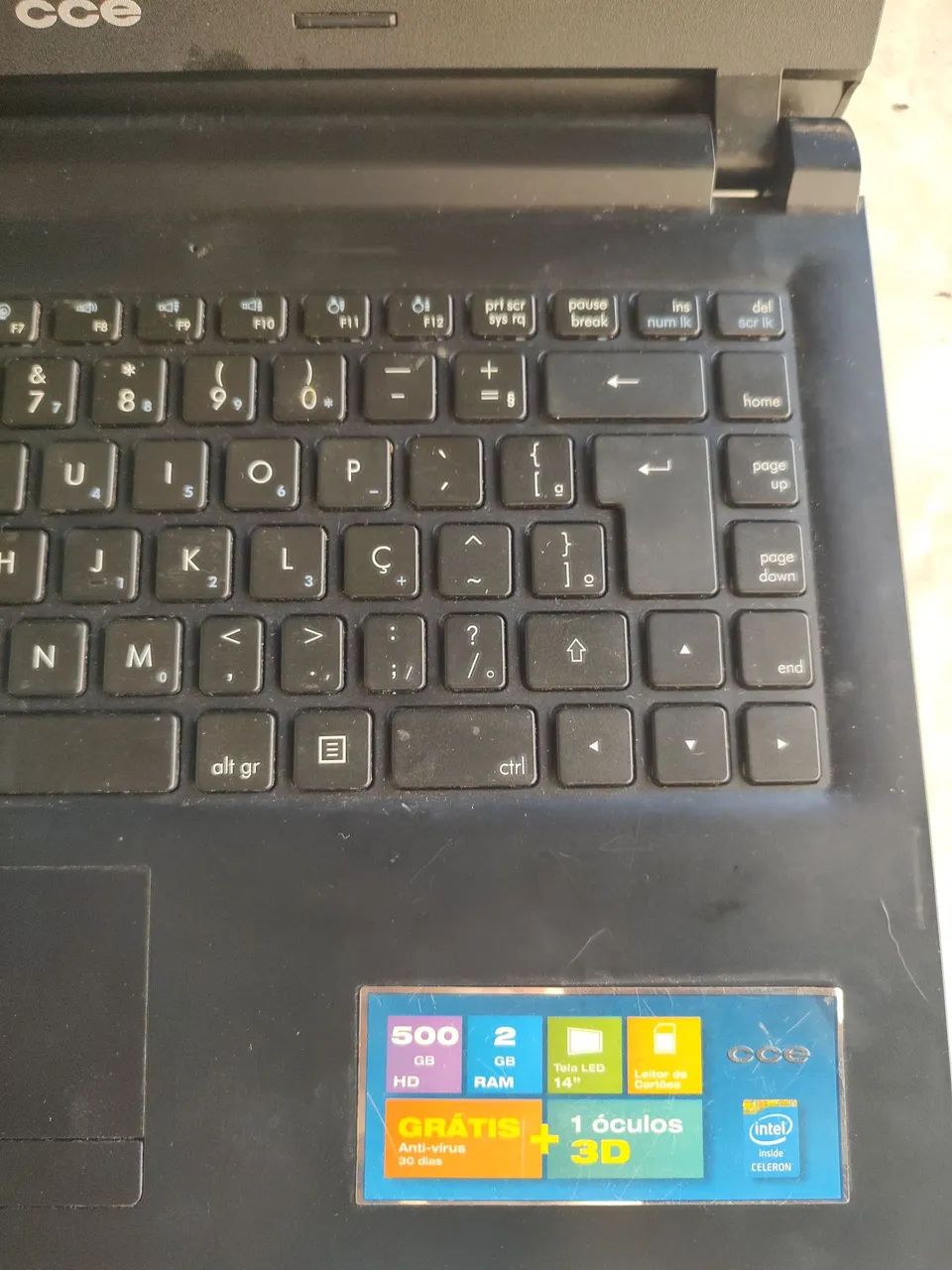 Notebook cce com defeito - Foto 2