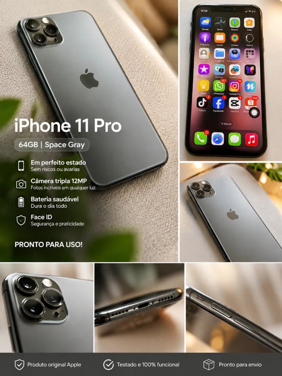 iPhone 11 Pro 64gb - Foto 4