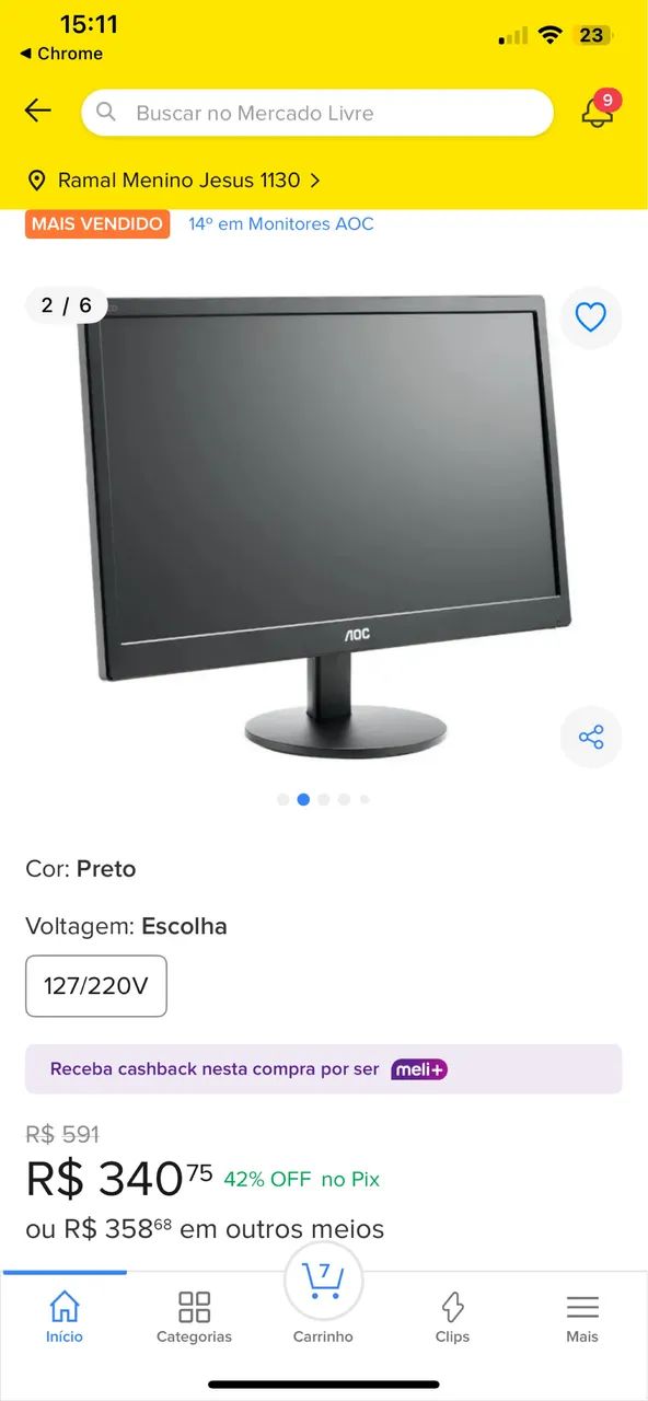 MONITORES AOC 19 Polegadas