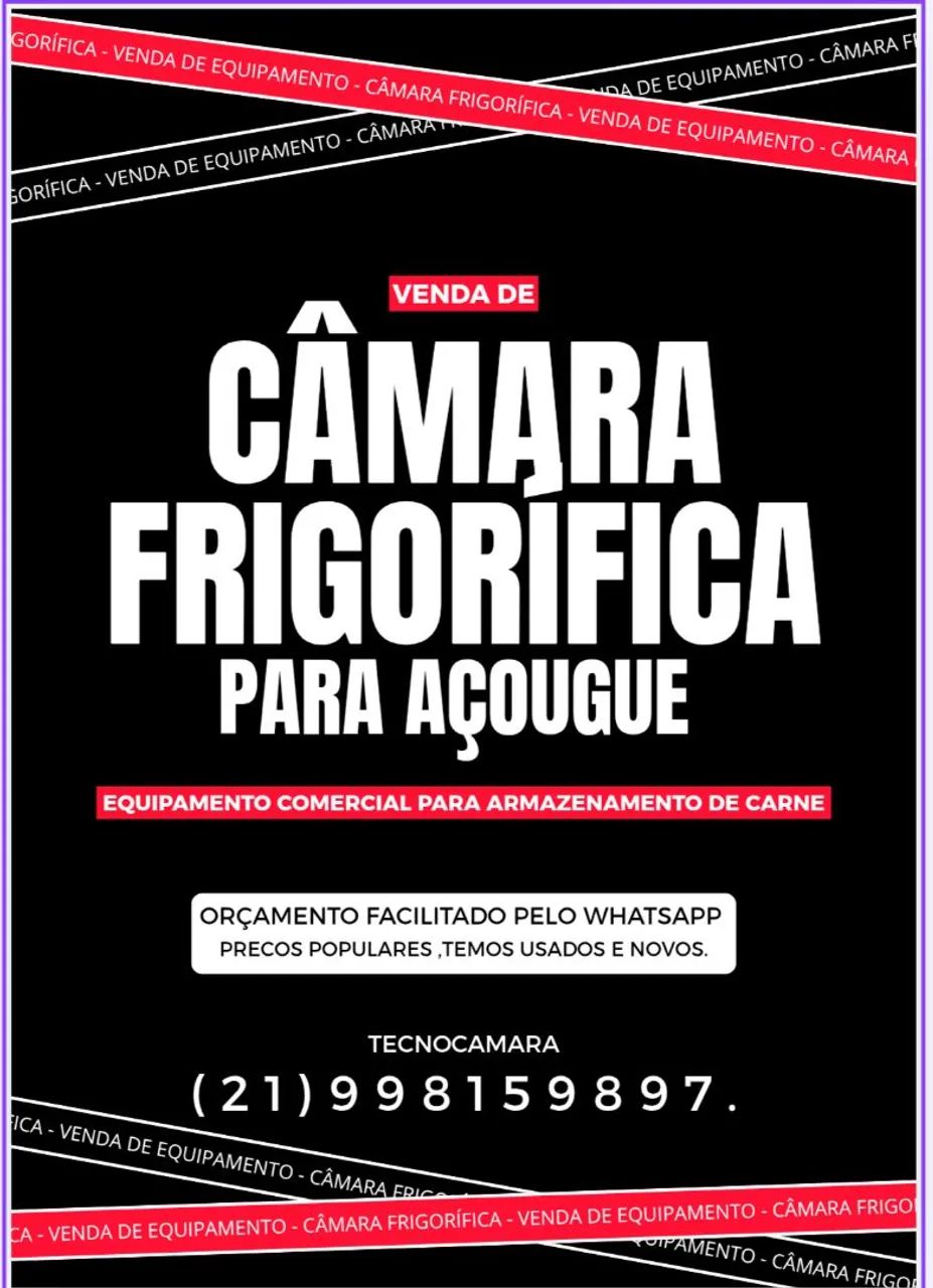 Câmara fria para açougue 
