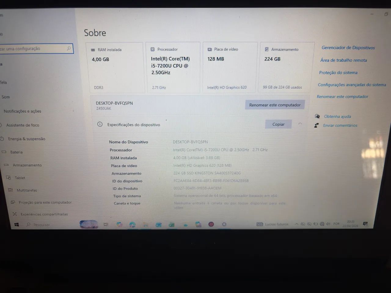 Notebook Asus Z450U i5-7200U - Foto 4