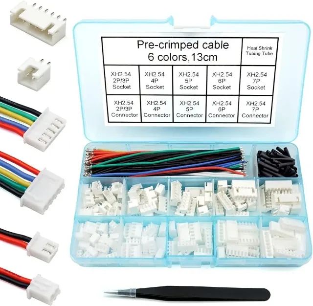 Kit Soquete Conector XH 2,54mm | Cabo Pré-Crimpado