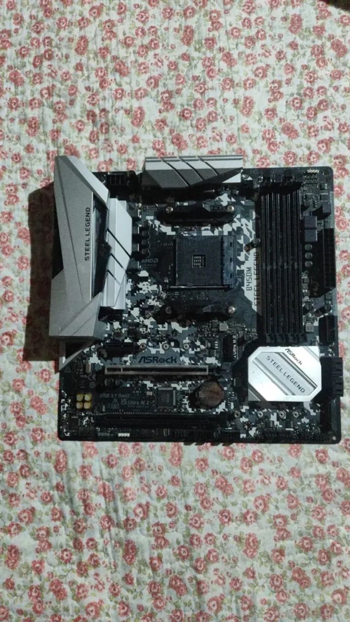 Placa-Mãe ASRock B450M Steel Legend - Foto 3