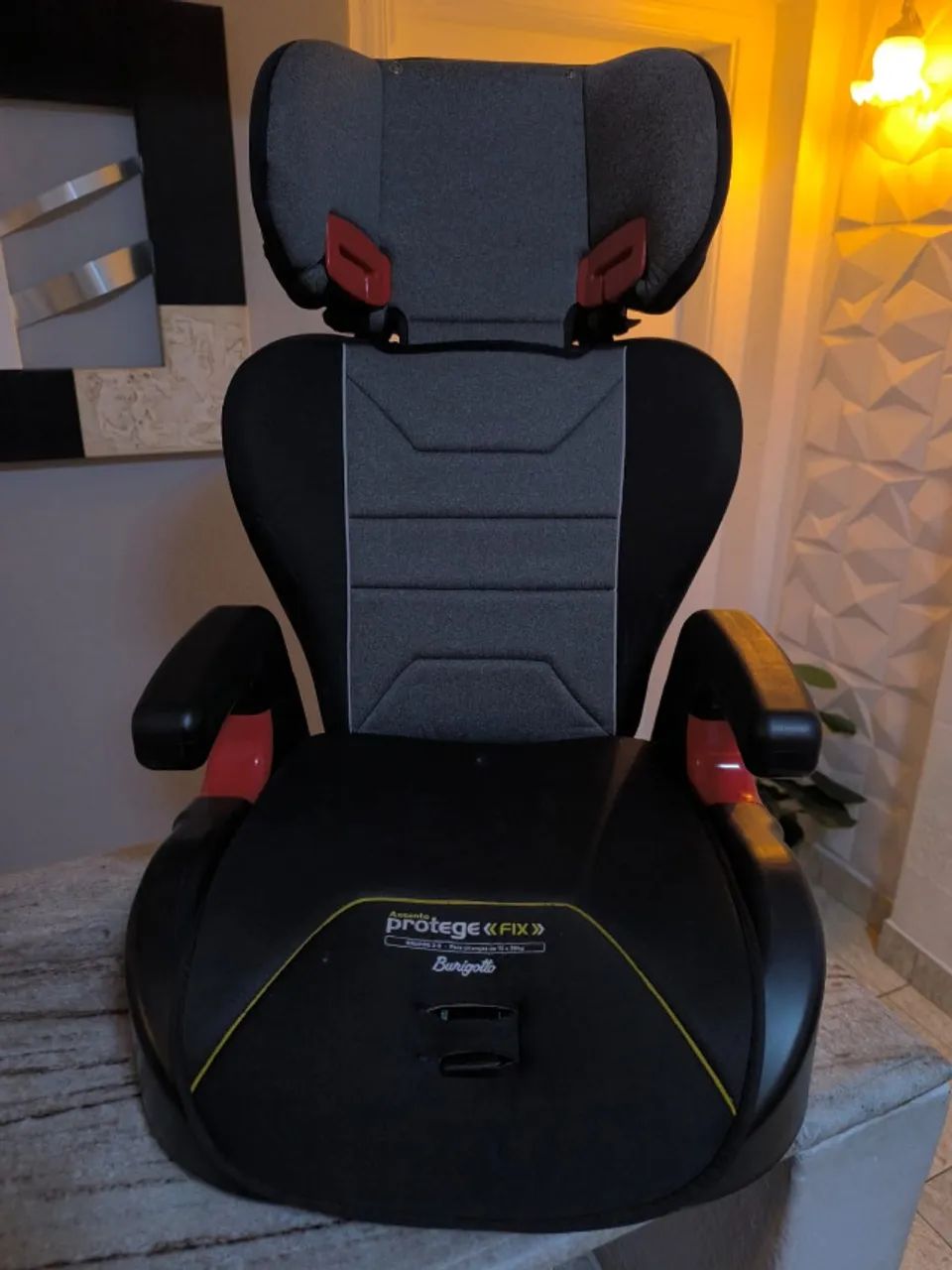 Cadeira para Auto Protege isofix Fix Preta Burigotto - Foto 4