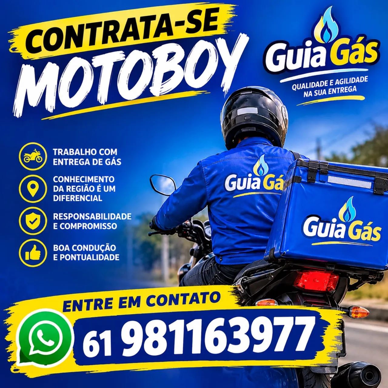 PRECISO DE MOTOBOY URGENTE 