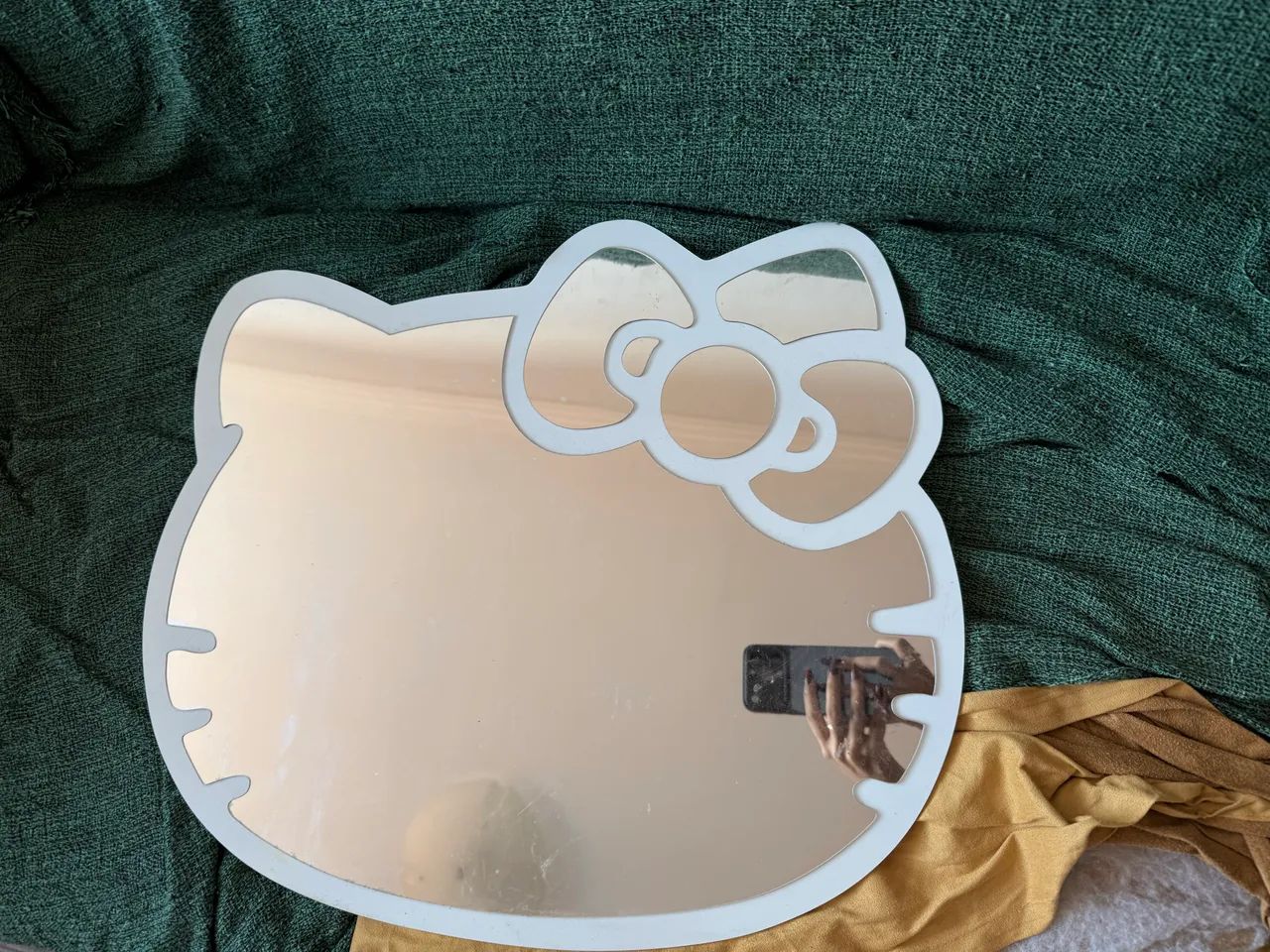 Almofada de patinha de gato e espelho da hello kitty - Foto 2