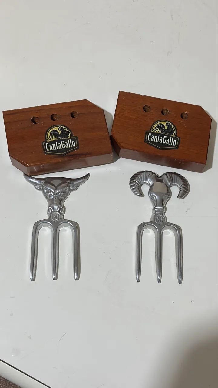 2 Kits Mini Tridentes CantaGallo com Base novo e sem uso - Foto 3