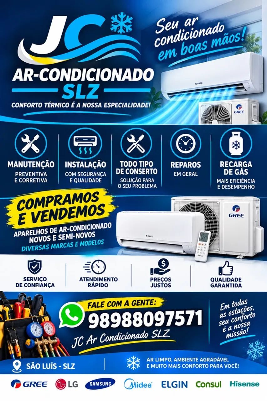 Todo tipo de serviços em ar-condicionado split