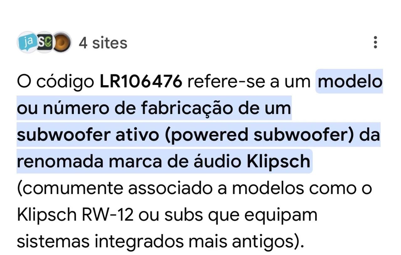 Subwoofer Klipsch 10 polegadas   Modelo LR106476 - Foto 2