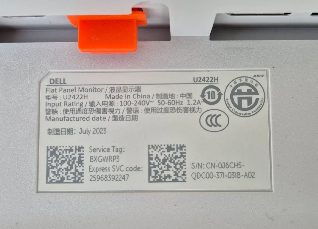 Monitor Dell Ultrasharp U2422H com Hub com defeito - Foto 3