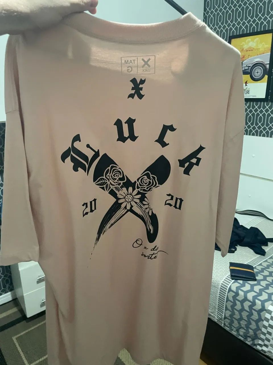 Camisa oversized LUCK X (tamanho G) - Foto 2