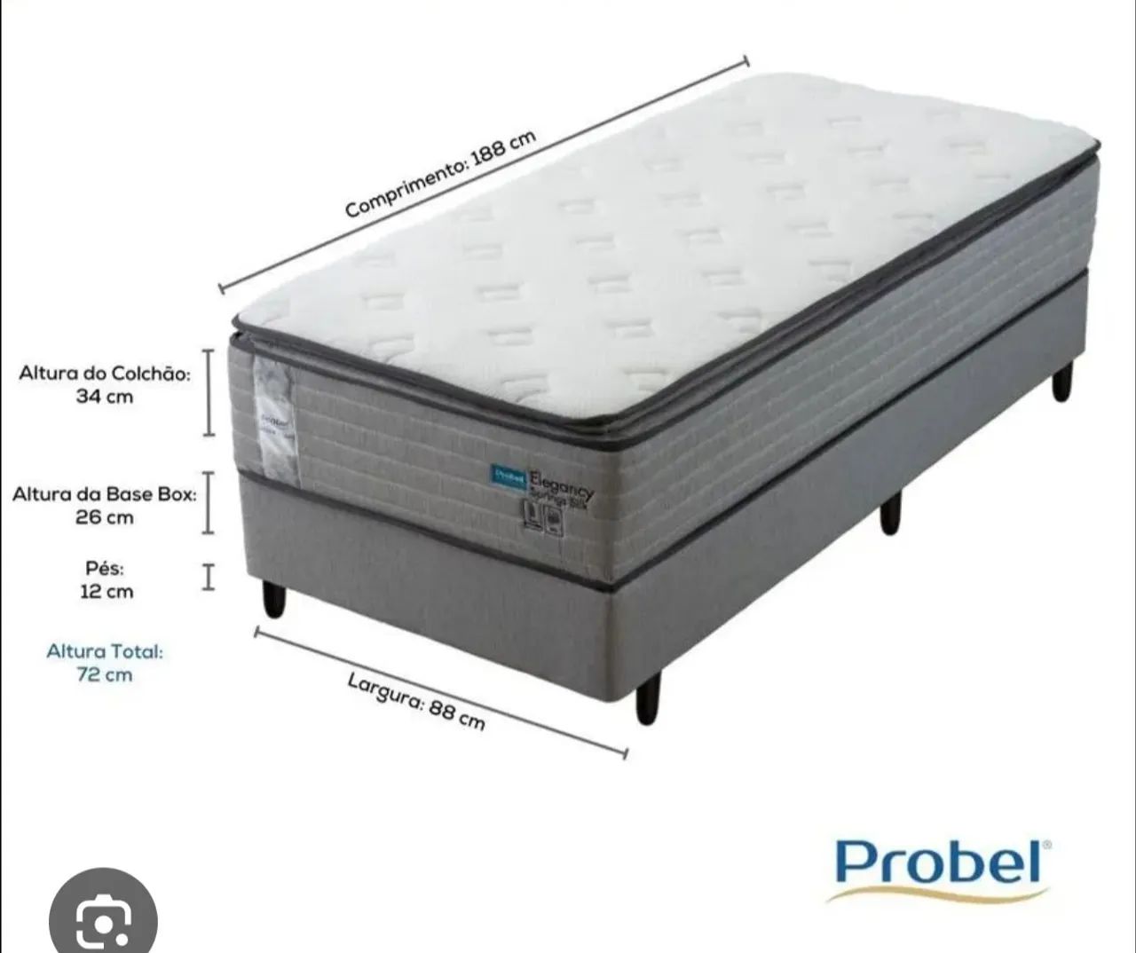 Cama box solteiro 