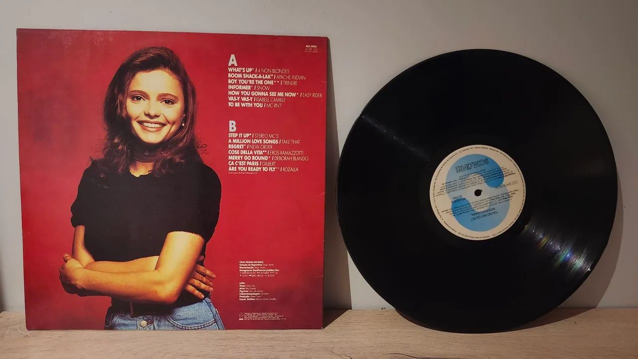 Olho no olho internacional - LP - Disco de vinil de novela - Rede Globo - 1993 - Foto 2