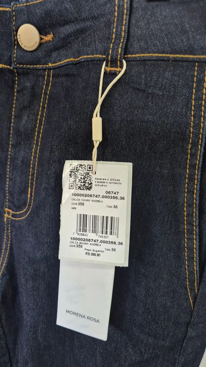 Calça Jeans Morena Rosa tam 36 - Foto 3