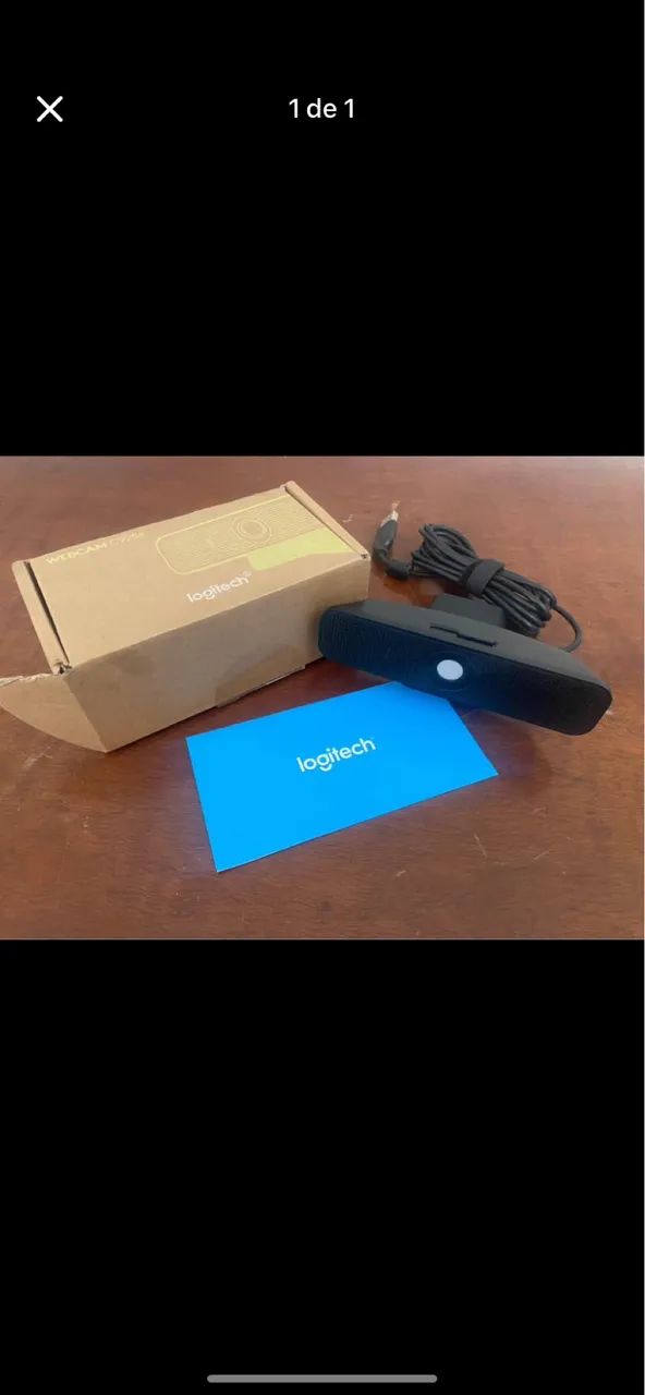 Câmera web Logitech C C925e Full HD 30FPS cor preto