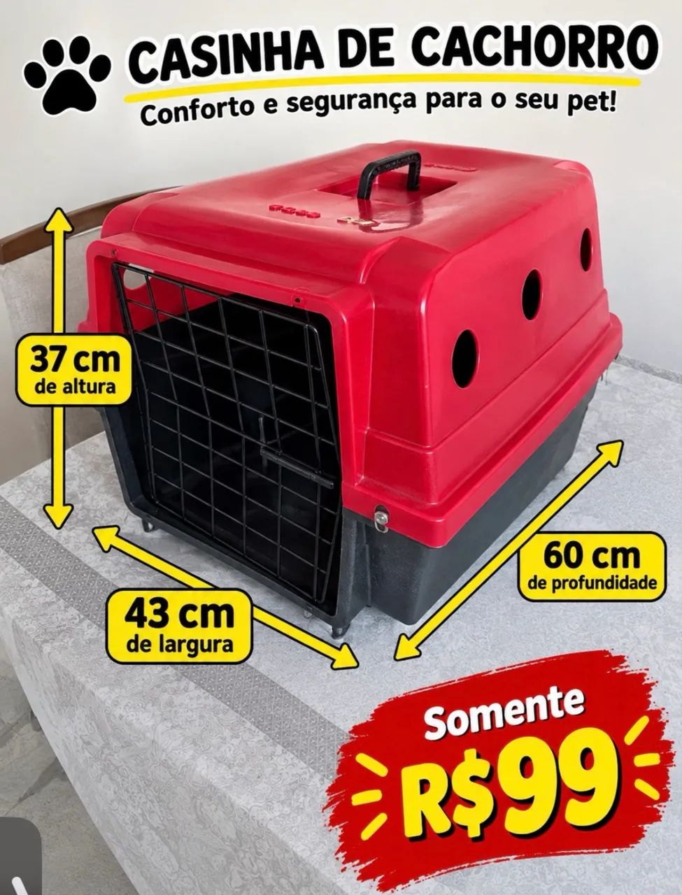 Caixa de transporte Pet