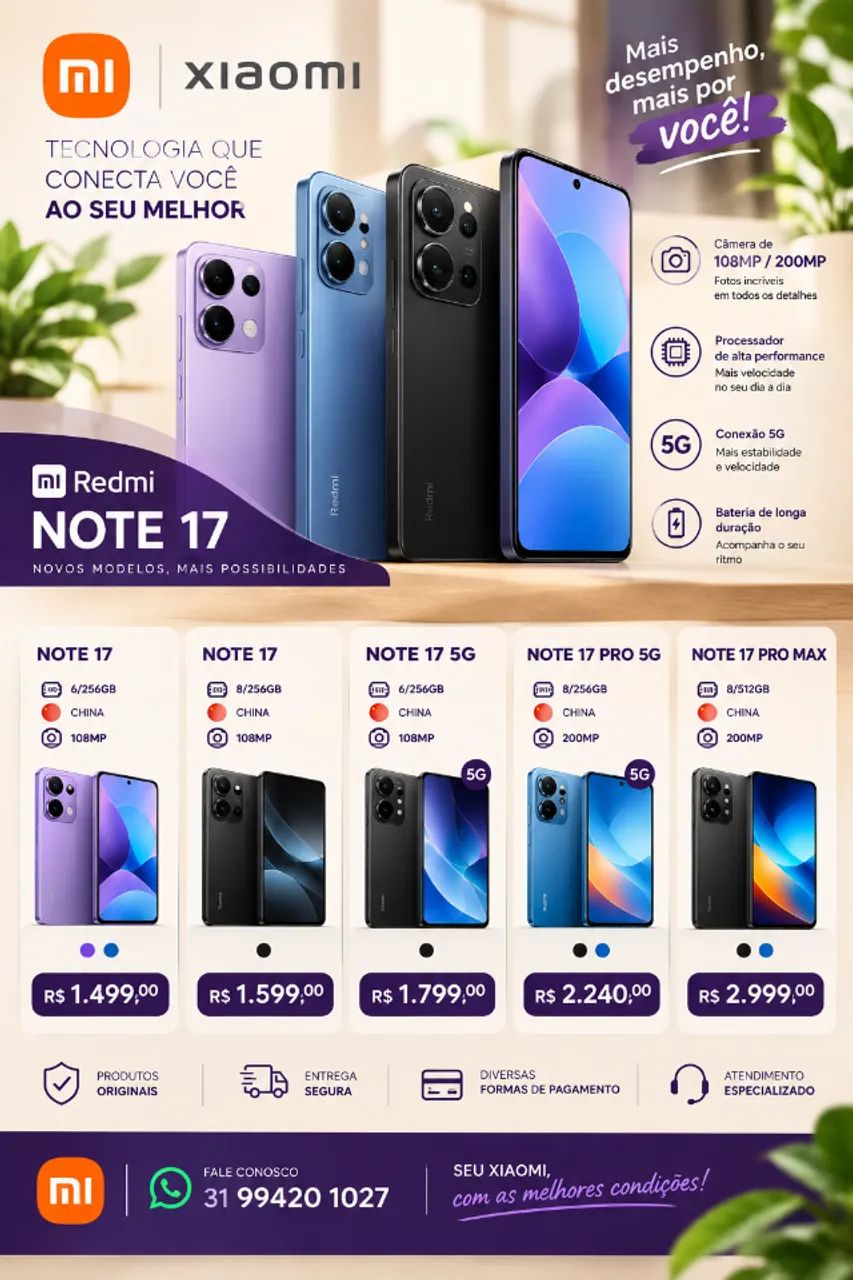 Xiaomi NOTE 17 8gb RAM 256gb - Foto 4