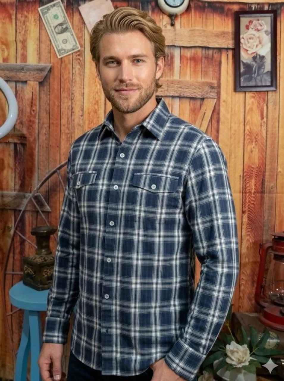 Camisas masculinas P/M $39 cada uma