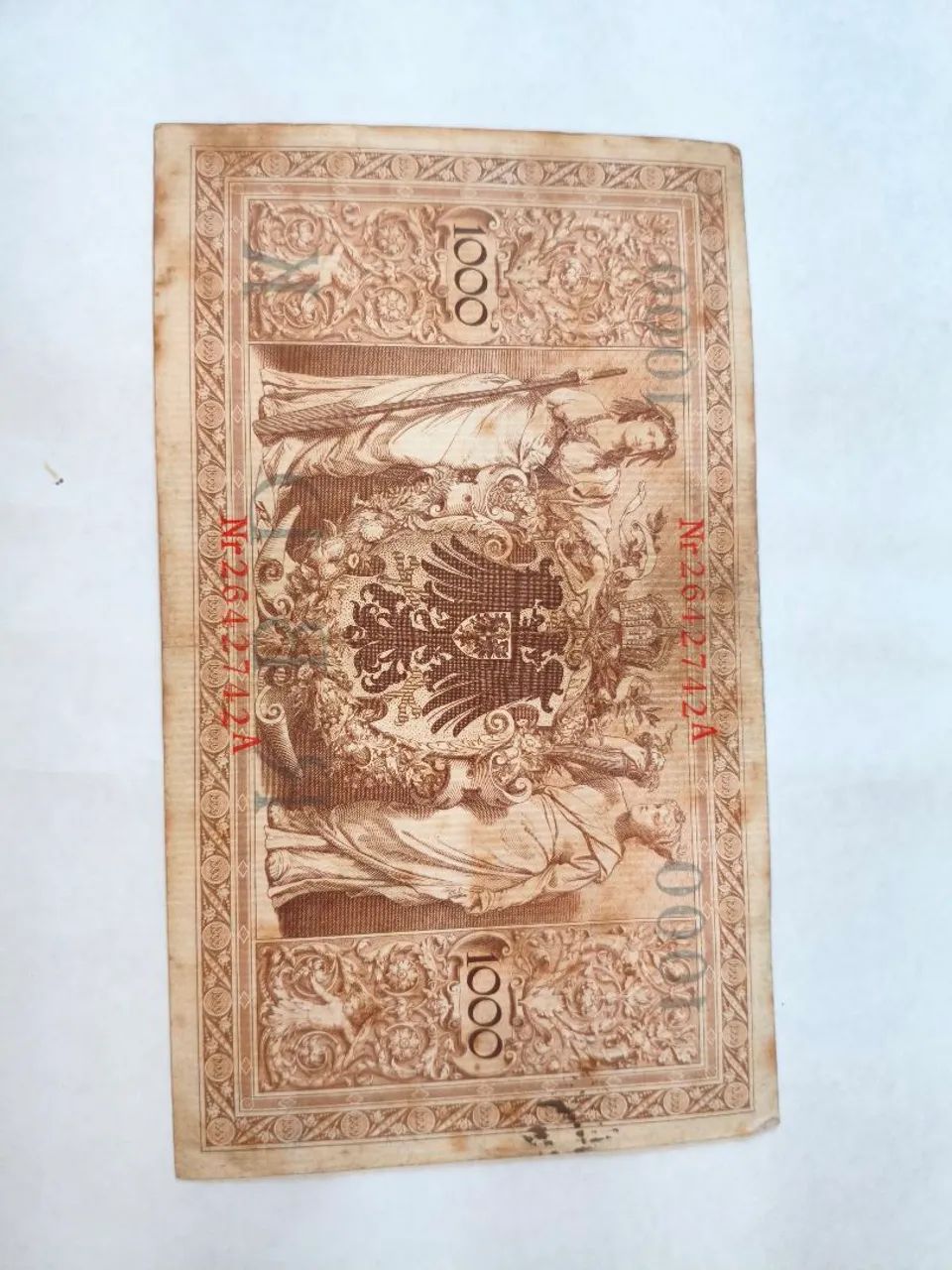 Antiga cédula alemã de 1910 - Foto 2