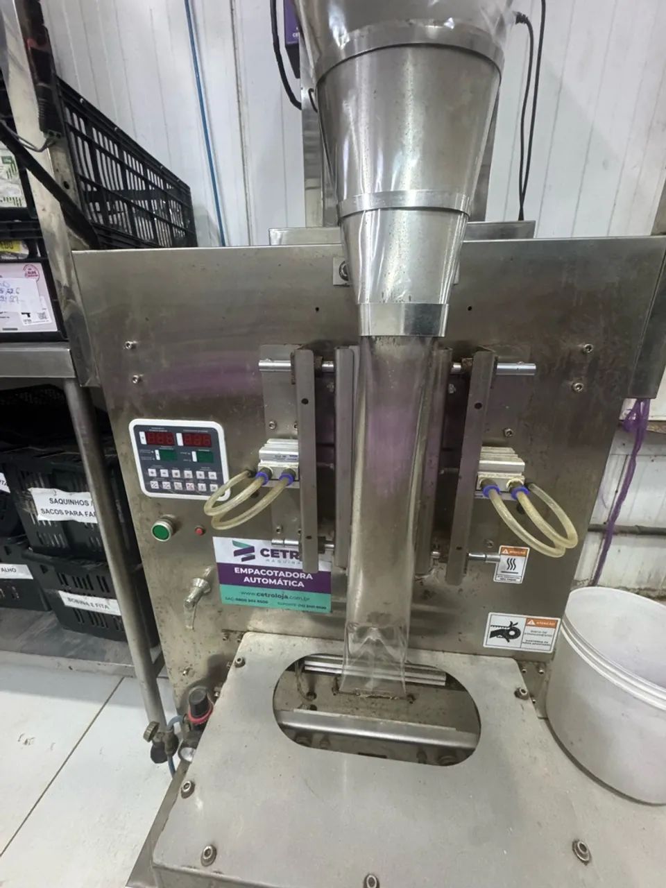 Empacotadora automática grãos e pó cetro lz 1000 seladora - Foto 2
