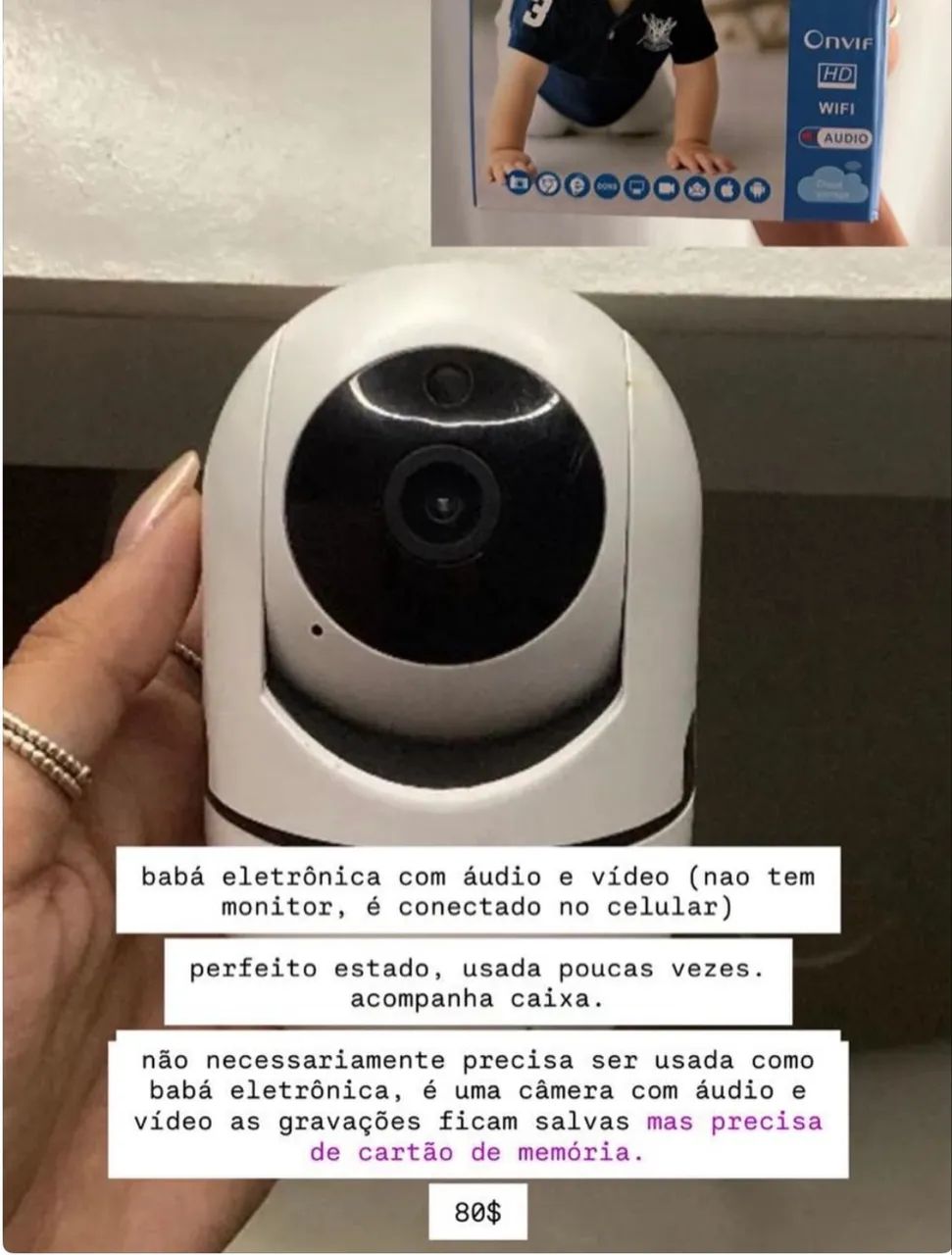 câmera de segurança / babá eletrônica 
