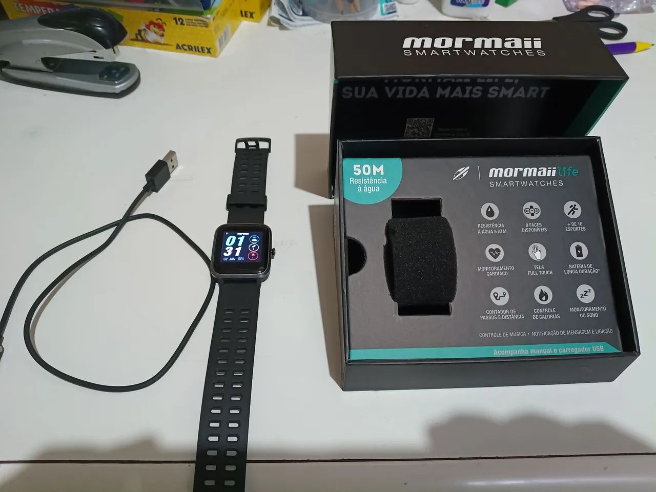 Smartwatch Mormaii Life na caixa  - Foto 2