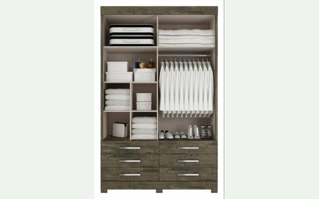 Guarda-Roupa Porta de Correr com Espelho Montagem Gratuita - Foto 3