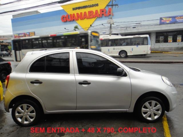Nissan March financio ate sem entrada+790 completo ac troc mot ou carro